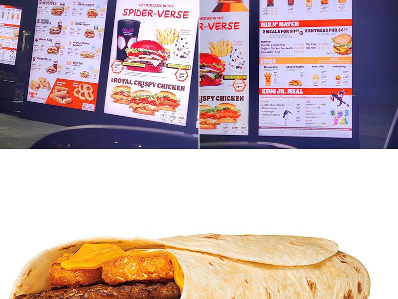 Burger King Menu