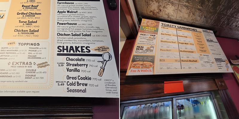Potbelly Sandwich Shop Menu