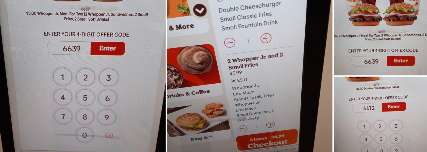 Burger King Menu