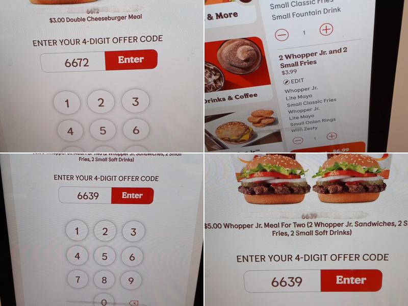 Burger King Menu