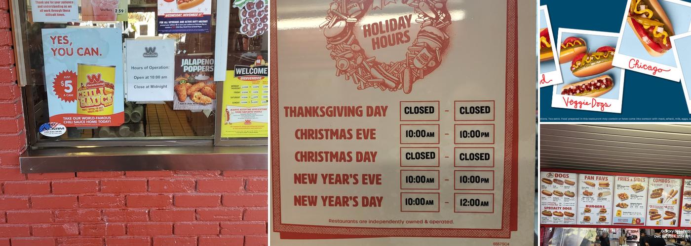Wienerschnitzel Menu