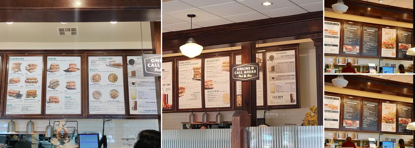 Corner Bakery Cafe Menu