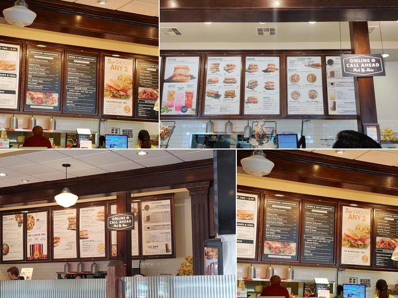 Corner Bakery Cafe Menu