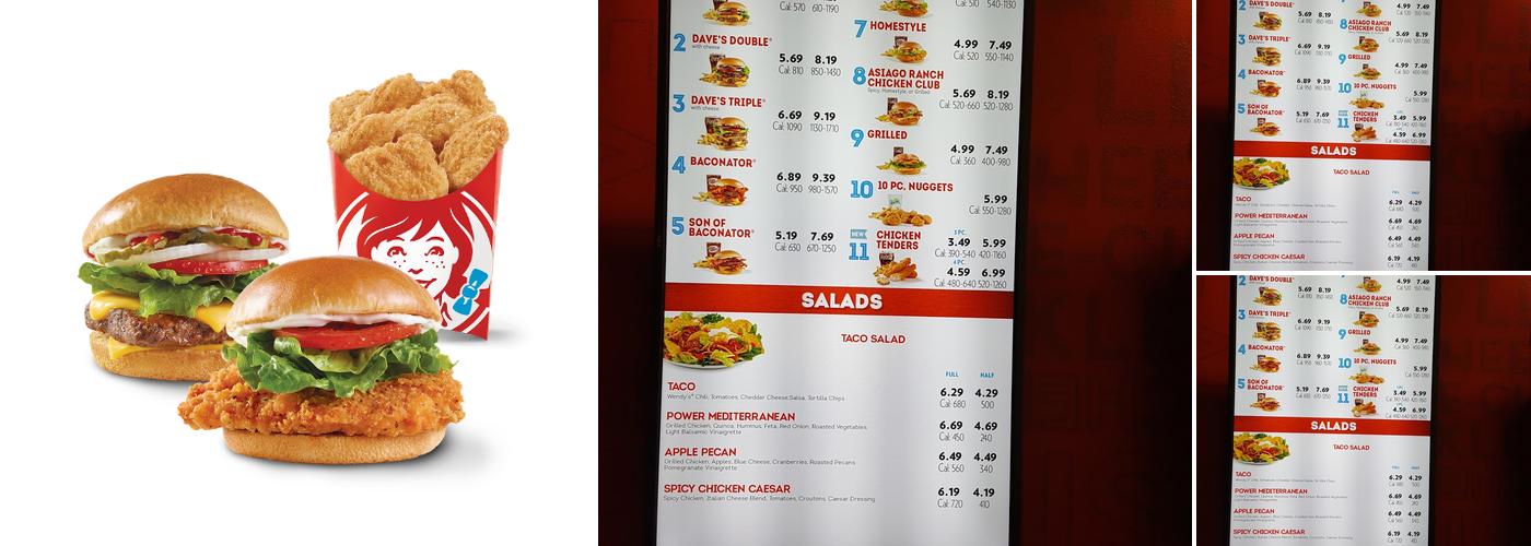Wendy's Menu