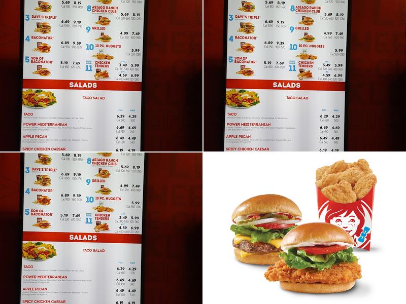 Wendy's Menu