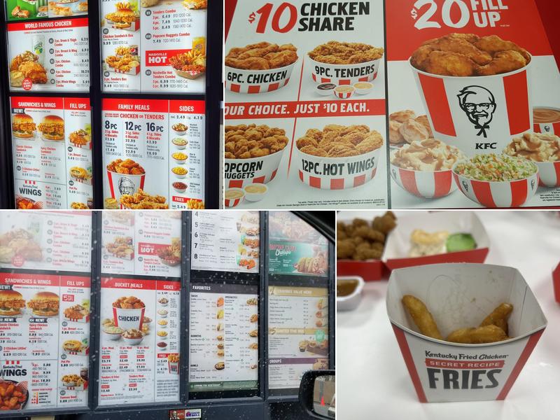 KFC Menu