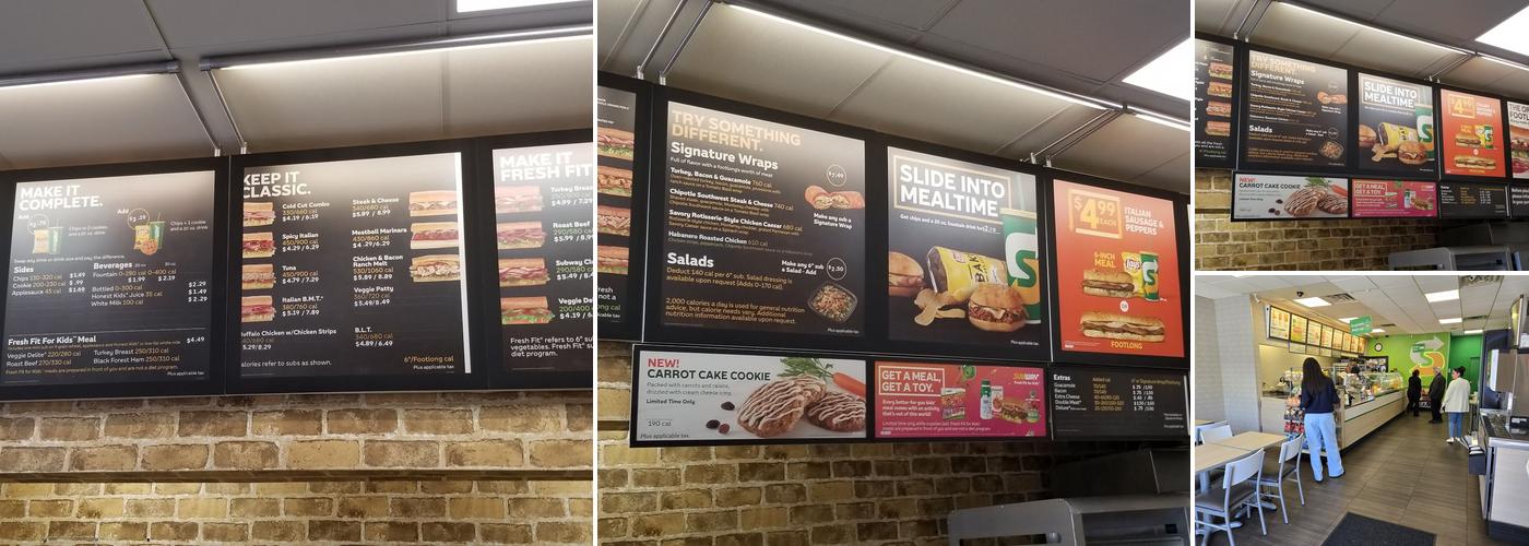 Subway Menu