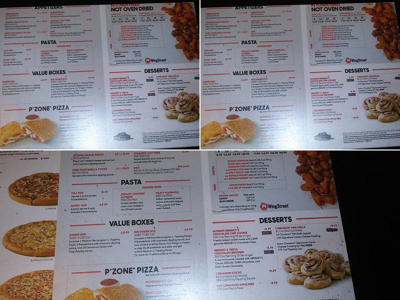 Pizza Hut Menu