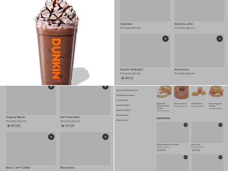 Dunkin' Menu