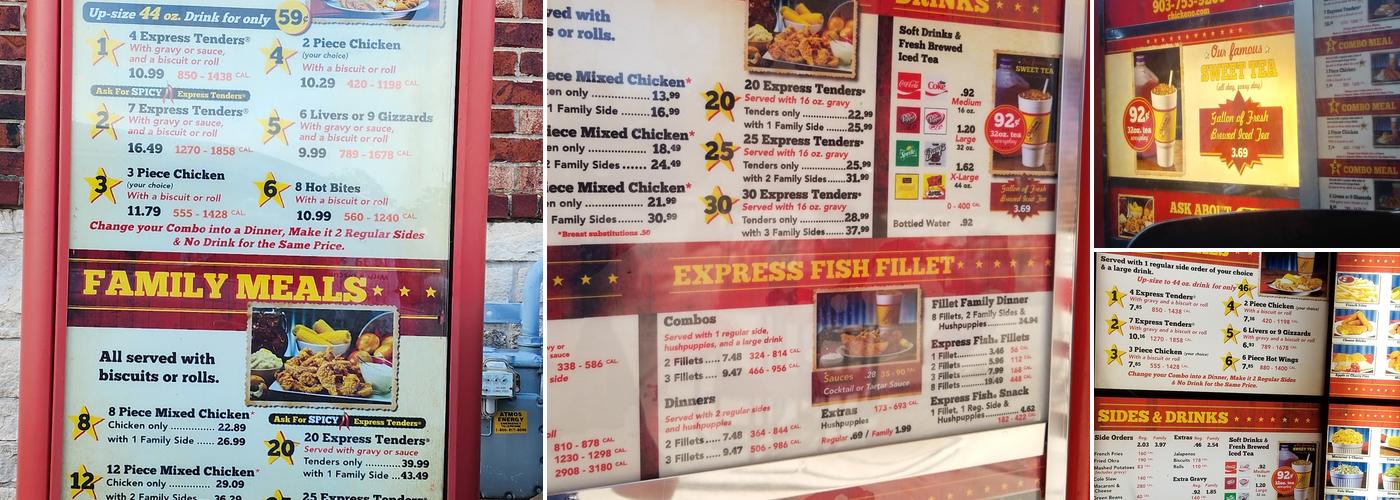 Chicken Express Menu