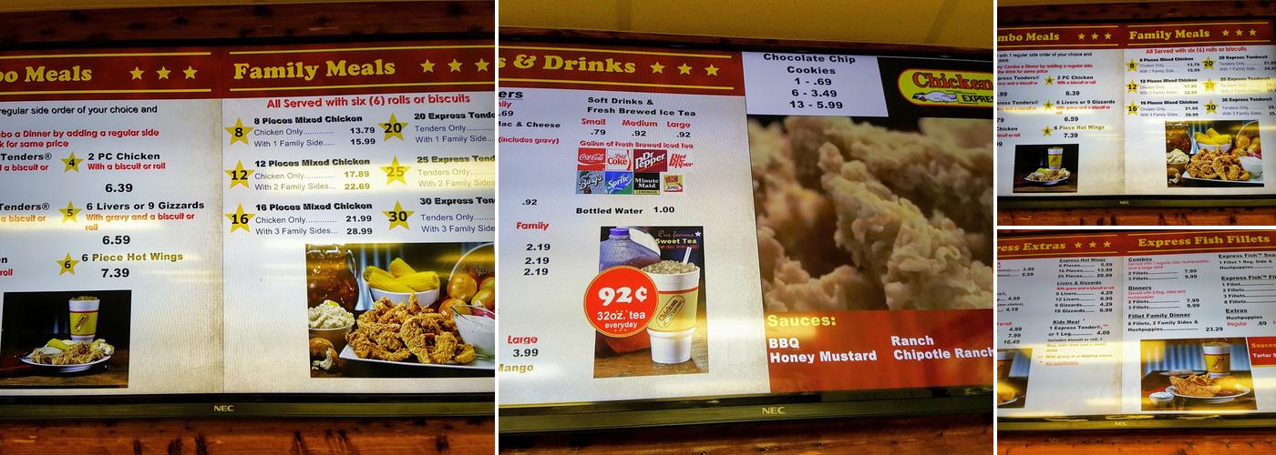 Chicken Express Menu