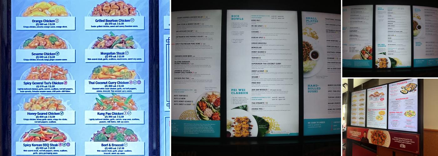 Pei Wei Asian Kitchen Menu