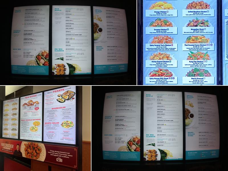 Pei Wei Asian Kitchen Menu