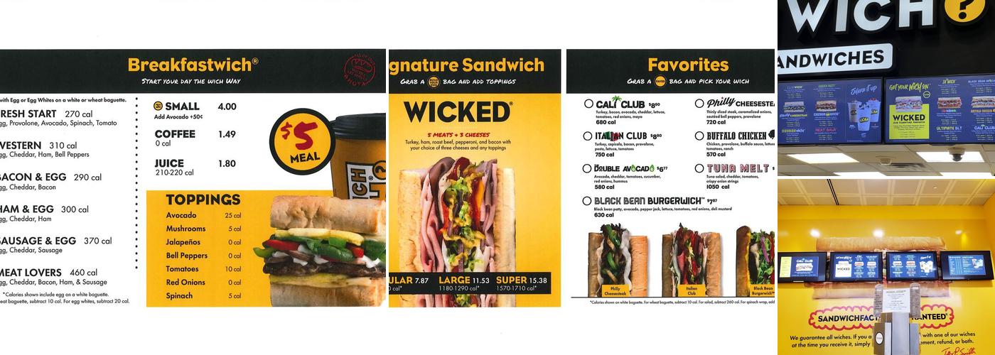 Which Wich Menu
