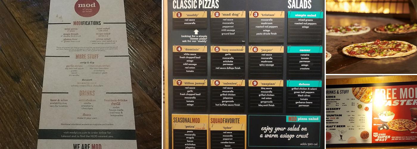 MOD Pizza Menu