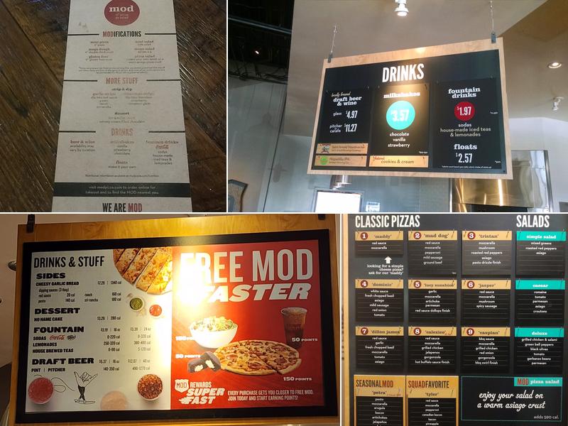 MOD Pizza Menu