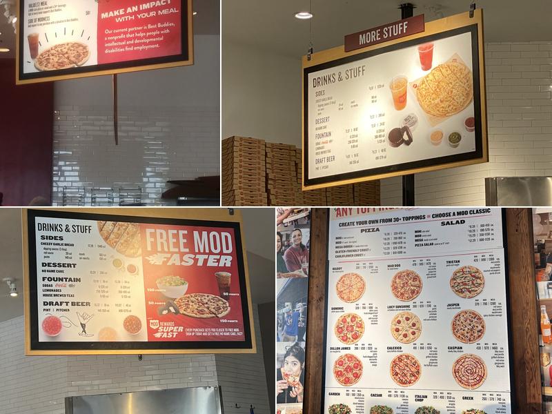 MOD Pizza Menu
