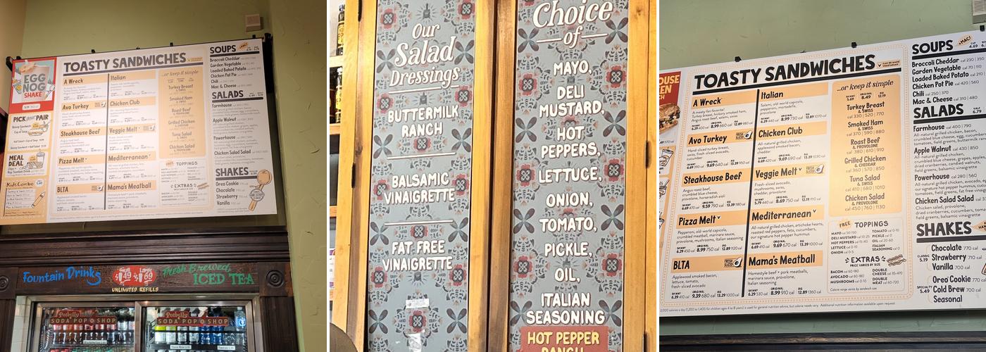 Potbelly Menu