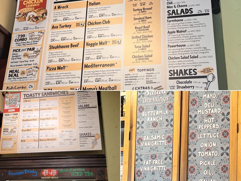 Potbelly Menu