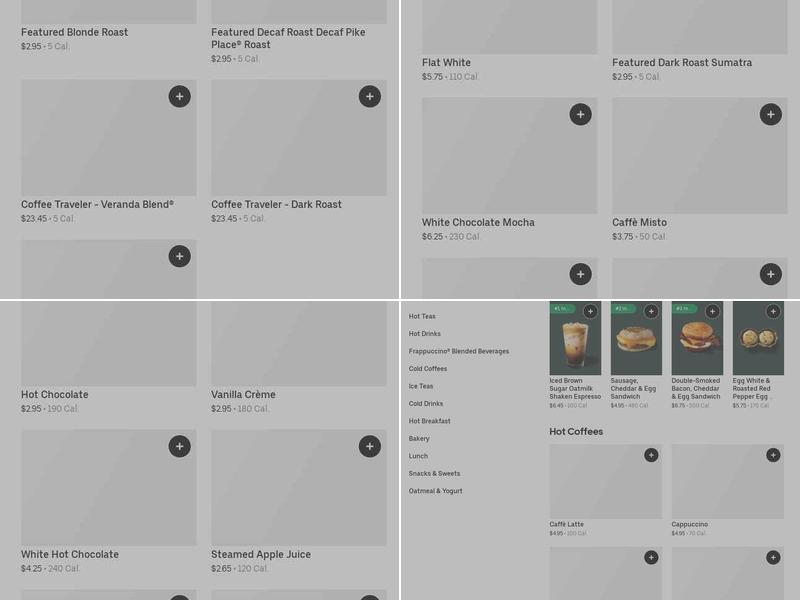 Starbucks Menu