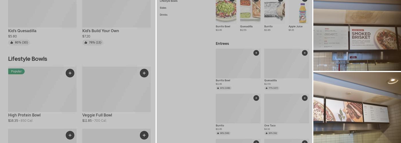 Chipotle Mexican Grill Menu