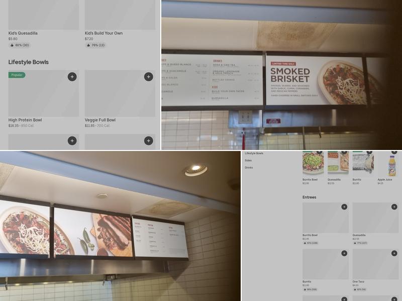 Chipotle Mexican Grill Menu