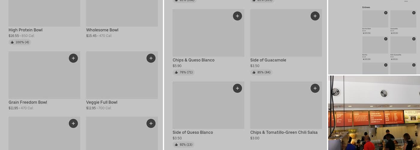 Chipotle Mexican Grill Menu