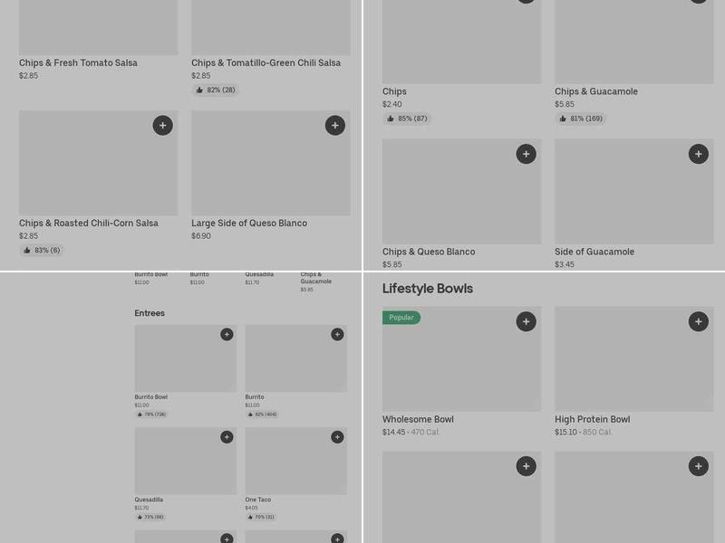 Chipotle Mexican Grill Menu