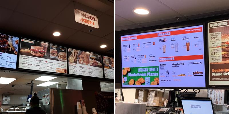 Burger King Menu