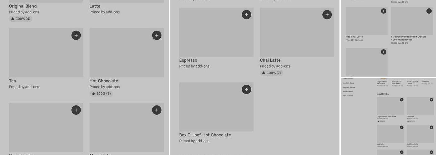 Dunkin' Menu
