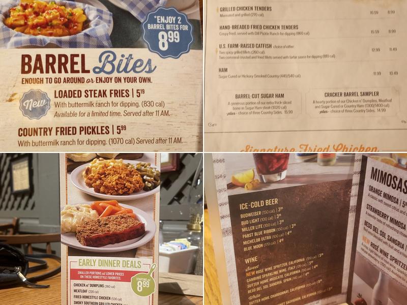 Cracker Barrel Old Country Store Menu