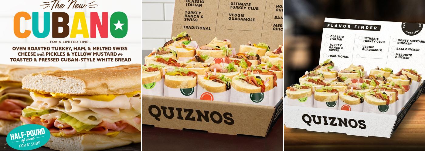 Quiznos Menu
