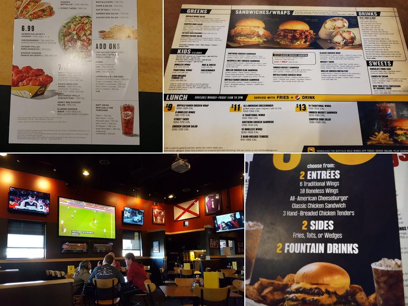 Buffalo Wild Wings Menu