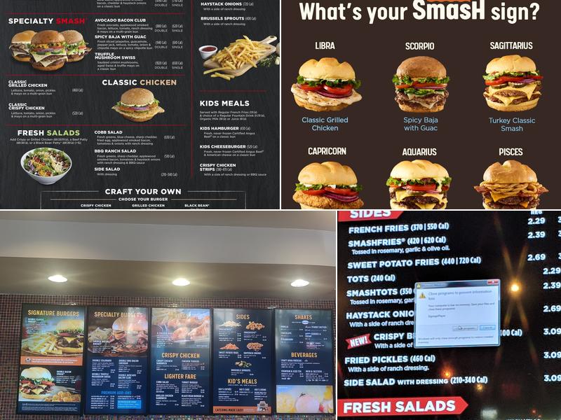 Smashburger Menu