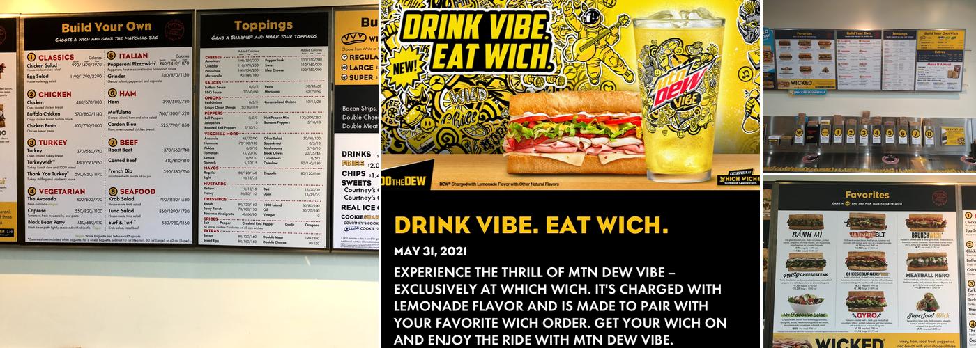 Which Wich Menu