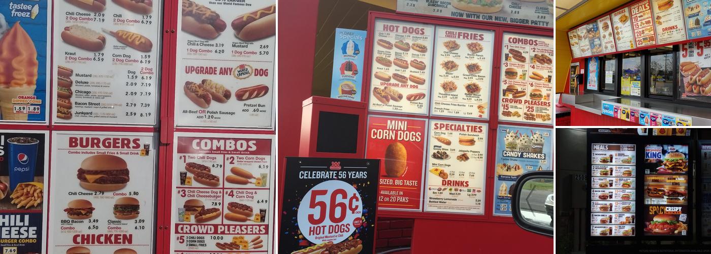 Wienerschnitzel Menu