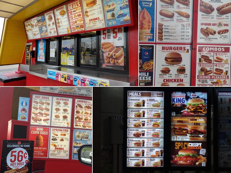 Wienerschnitzel Menu
