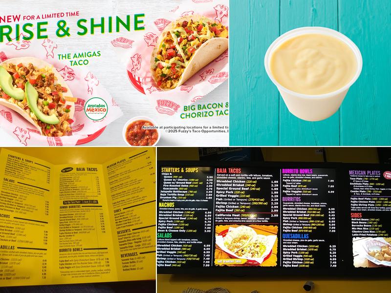 Fuzzy's Taco Shop Menu