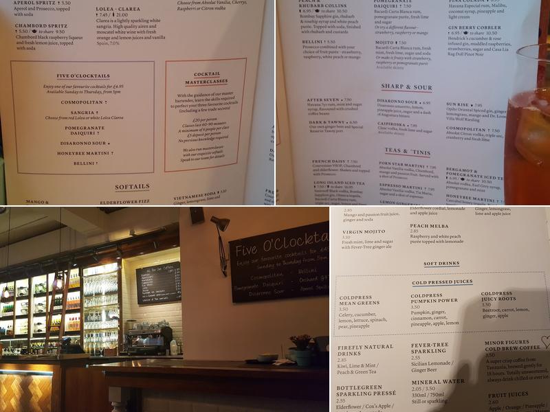 All Bar One Sheffield Menu