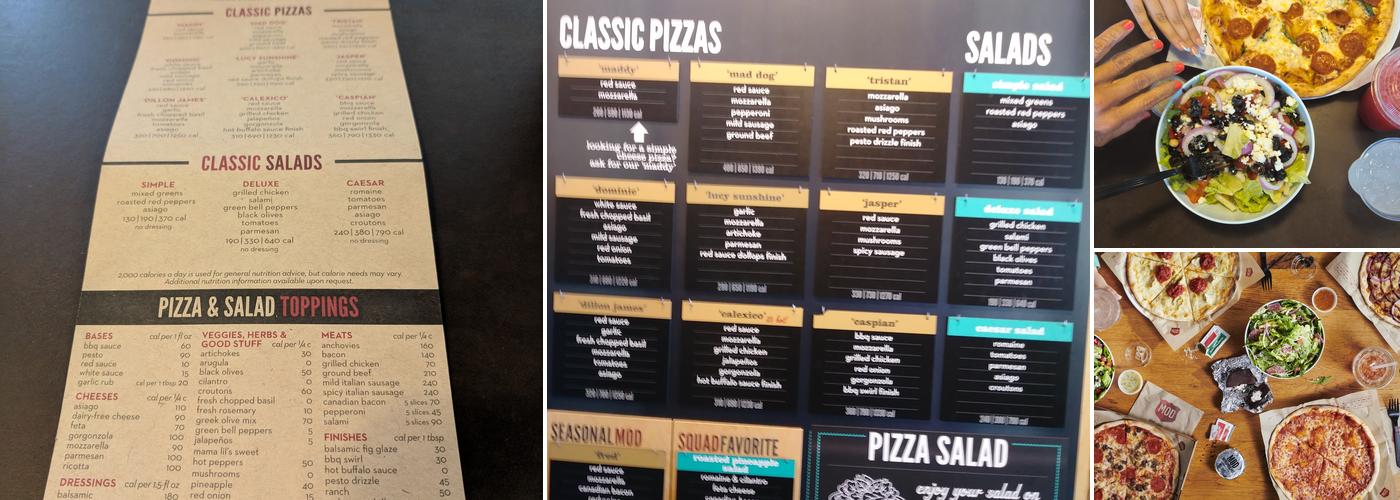MOD Pizza Menu