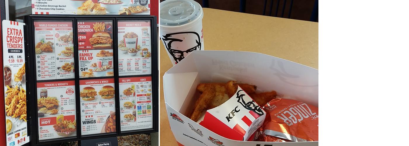 KFC Menu