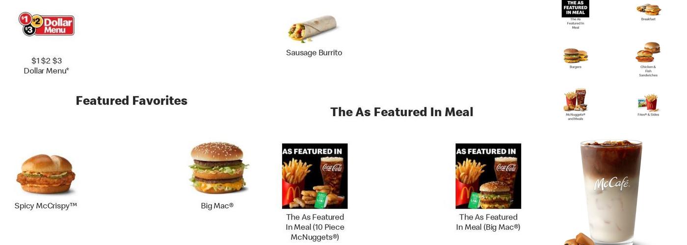 McDonald's Menu