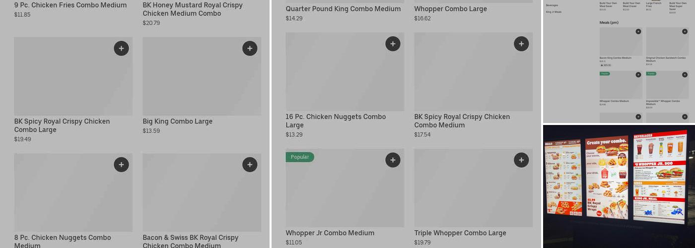 Burger King Menu