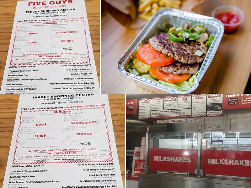 Five Guys Menu