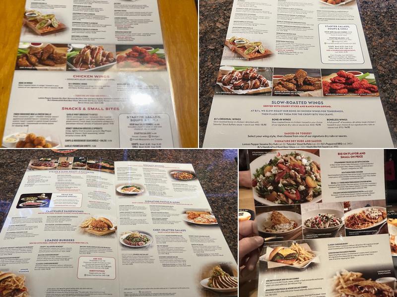 BJ's Restaurant & Brewhouse Menu