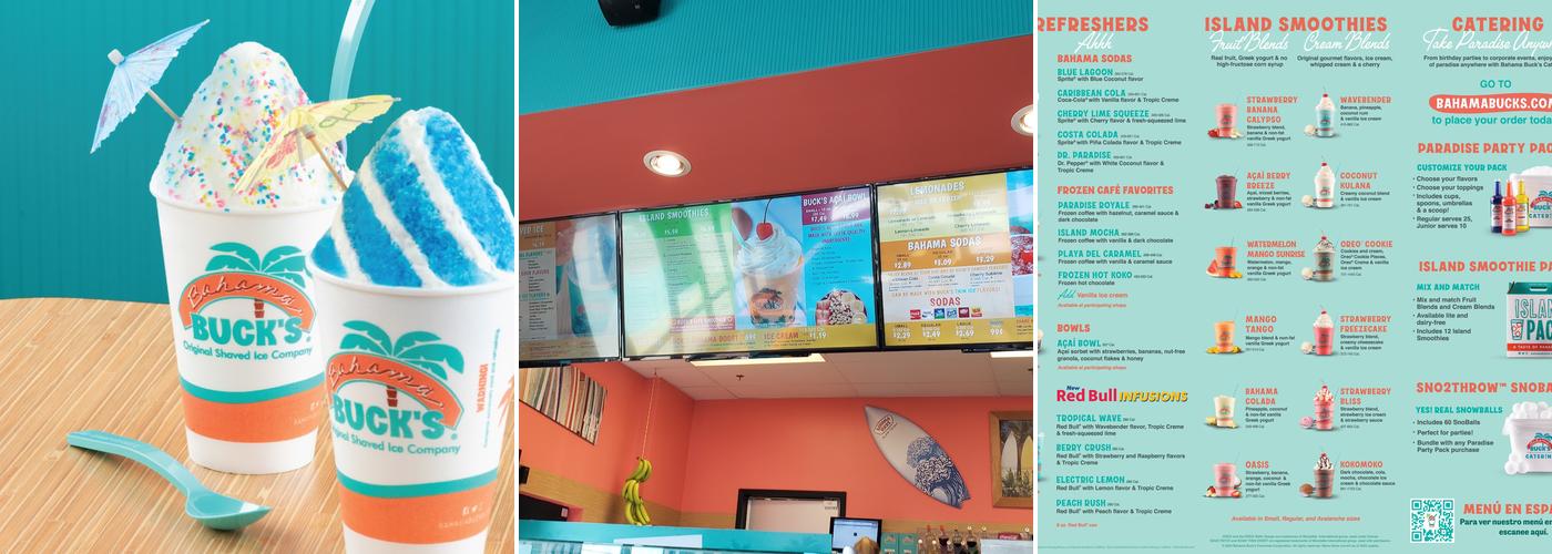 Bahama Buck's - Moore Menu