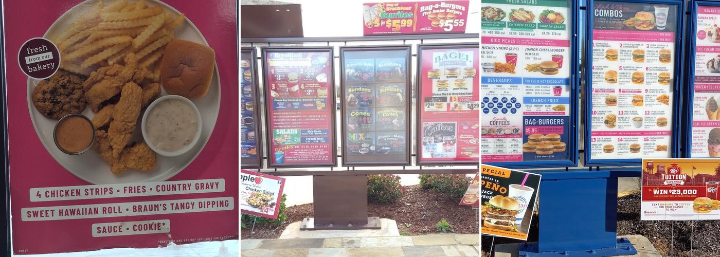 Braum's Ice Cream & Dairy Store Menu