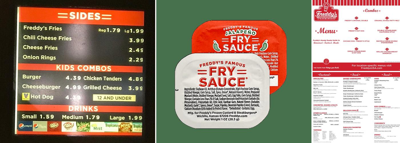 Freddy's Frozen Custard & Steakburgers Menu