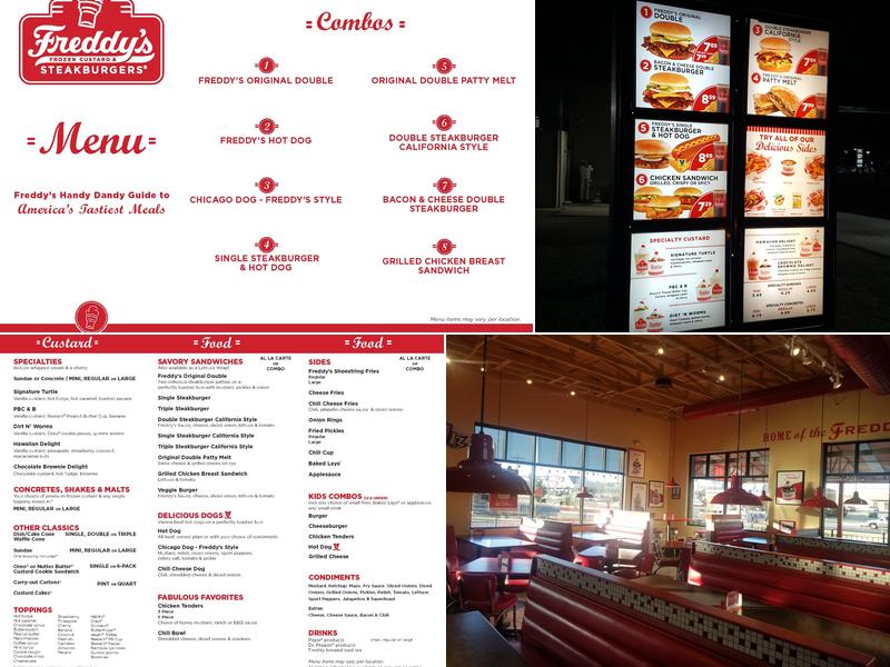 Freddy's Frozen Custard & Steakburgers Menu