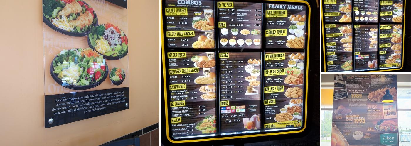 Golden Chick Menu